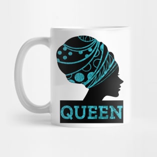 BLACK Queen Women In Blue Mug